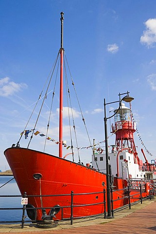 Goleulong 200 The Lightship, floating Christian Centre, Roath Basin, Cardiff Bay, Cardiff, South Glamorgan, Wales, United Kingdom, Europe