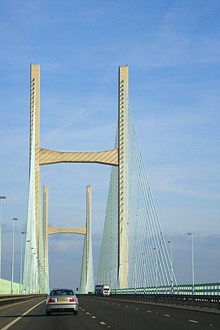 The Second Severn Crossing, Ail Groesfan Hafren, bridge over river Severn between England and Wales, United Kingdom, Europe