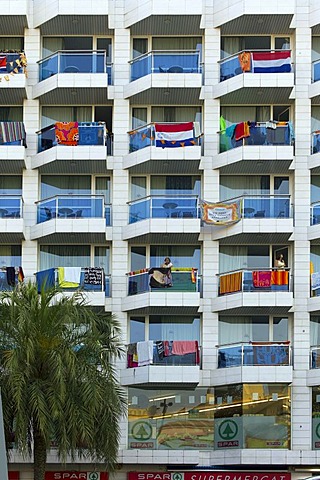 Hotel for young people, downtown, Lloret de Mar, Costa Brava, Spain, Europe