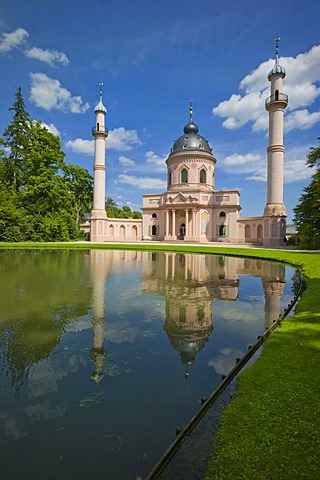 Mosque, Schloss Schwetzingen or Schwetzingen Castle palace gardens, Schwetzingen, Baden-Wuerttemberg, Germany, Europe