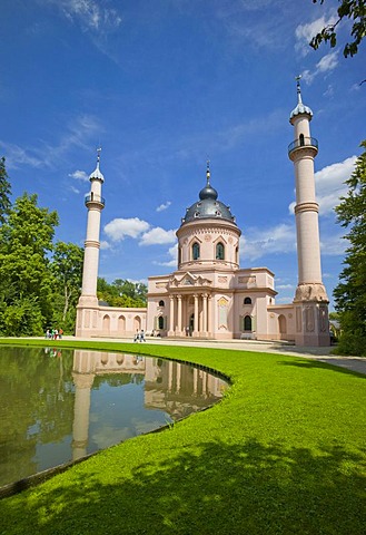 Mosque, Schloss Schwetzingen or Schwetzingen Castle palace gardens, Schwetzingen, Baden-Wuerttemberg, Germany, Europe