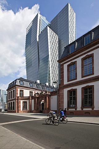 Palais Thurn und Taxis in front of the office tower project PalaisQuartier, Thurn and Taxis Platz, Frankfurt, Hesse, Germany, Europe