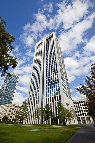 OpernTurm tower, developed by Tishman Speyer Property, Westend, Frankfurt am Main, Hesse, Germany, Europe