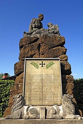 War memorial for the Second World War, Kruen, Upper Bavaria, Bavaria, Germany, Europe