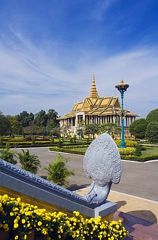 Dance pavilion, Royal Palace, Phnom Penh, Cambodia, Indochina, Southeast Asia, Asia