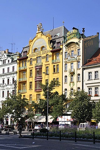 Meran Hotel, Grand Hotel Europa, Wenceslas Square, Old Town, Prague, Czech Republic, Europe