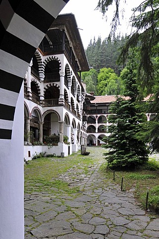 Orthodox Rila Monastery, UNESCO World Heritage Site, Bulgaria, Europe