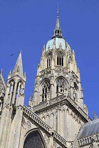 Bayeux Cathedral, Notre-Dame, Bayeux, Calvados, Region Basse-Normandie, Normandy, France, Europe