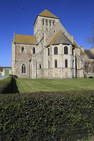 Lessay Abbey, Manche department, Basse-Normandie region, Normandy, France, Europe