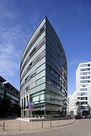House of architects in the Medienhafen media harbour, Chamber of Architects, Duesseldorf, North Rhine-Westphalia, Germany, Europe