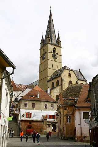 Protestant church in Sibiu, Romania, Europe