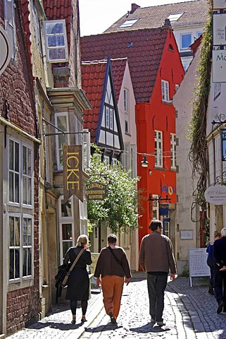 Schnoorviertel quarter, Bremen, Germany, Europe