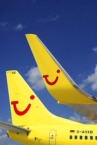 Plane, tail unit, Tui Fly, Boeing 737