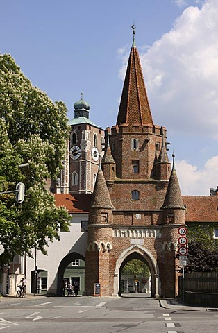 Kreuztor Gate, Ingolstadt, Bavaria, Germany, Europe