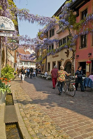 Konviktgasse lane in the old town, Freiburg, Baden-Wuerttemberg, Germany, Europe