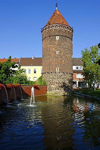 Siebenteufelsturm tower from 1502, Haltern am See, North Rhine-Westfalia, Germany, Europe