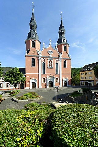 Basilica St Salvator, former monastery of the Benedictine order, Pruem, Rhineland-Palatinate, Germany, Europe