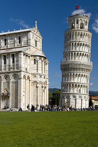 Cathedral of Santa Maria Assunta and Campanile Leaning Tower, UNESCO World Heritage, Pisa, Tuscany, Italy, Europe