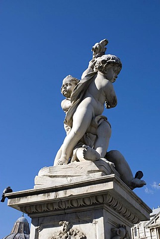 Putti on the Piazza del Duomo square, Pisa, Tuscany, Italy, Europe