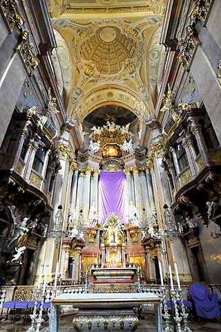 Interior, church of St. Peter, Peterskirche church, Vienna, Austria, Europe