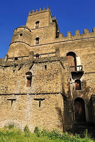 Historic Fasiladas Palace, Royal Enclosure Fasil Ghebbi, UNESCO World Heritage Site, Gonder, Gondar, Amhara, Ethiopia, Africa