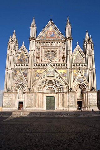 Duomo Santa Maria Assunta, cathedral, Orvieto, Umbria, Italy, Europe, PublicGround