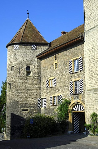 Donjon, Murten Castle, Morat, Switzerland, Europe