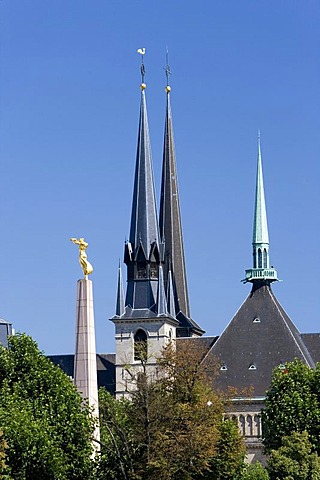 Gelle Fra and Notre Dame Cathedral, Luxembourg, Europe