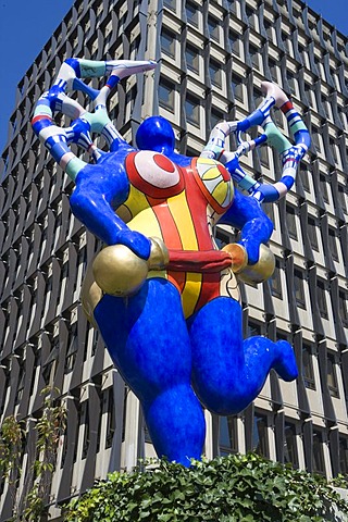 Art piece of Niki de Saint Phalle, Luxembourg, Europe