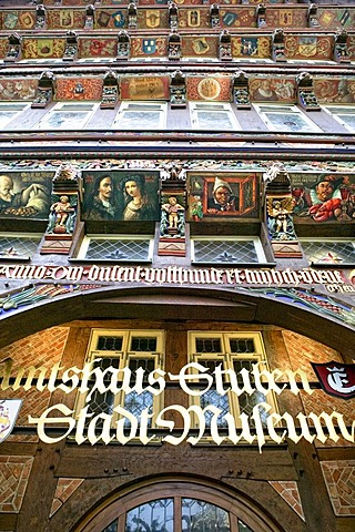 Facade of the Stadtmuseum municipal museum in the Knochenhaueramtshaus building, Hildesheim, Lower Saxony, Germany, Europe