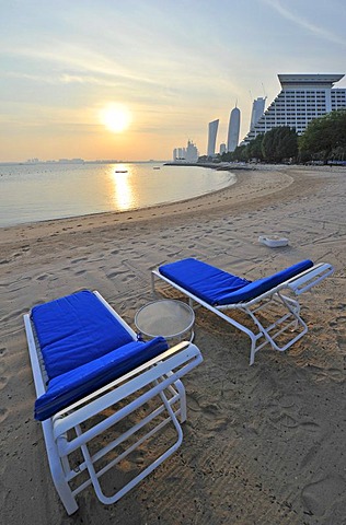 Beach, Hotel Doha Sheraton, Doha, Qatar, Persian Gulf, Middle East, Asia