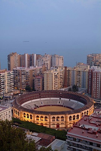 Plaza de toros bullring, La Malagueta district, Malaga, Costa del Sol, Andalusia, Spain, Europe