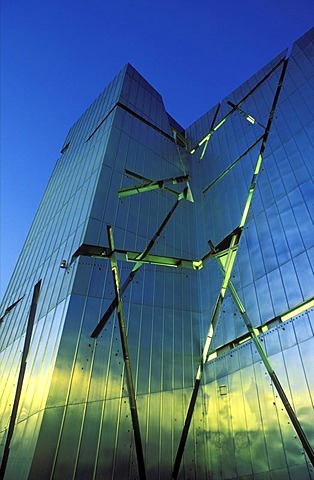 Juedisches Museum, Jewish museum, new building by Daniel Libeskind, detailed view of the exterior, Kreuzberg district, Berlin, Germany, Europe