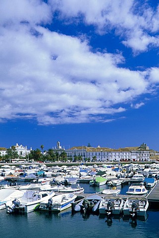Cityscape, port, Faro, Algarve, Portugal, Europe