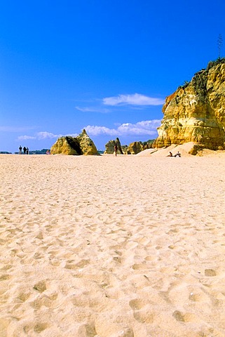 Beach, Praia da Rocha, Portimao, Algarve, Portugal, Europe