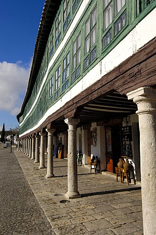 House on Main Square dating from 13th century, Almagro, Ciudad Real province, Castilla-La Mancha, Spain, Europe