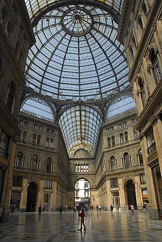 Galleria Umberto I, Umberto 1 Gallery in Naples, Italy, Europe