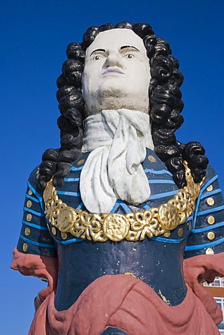 Figurehead, Gunwharf Quays, Portsmouth, Hampshire, England, United Kingdom, Europe