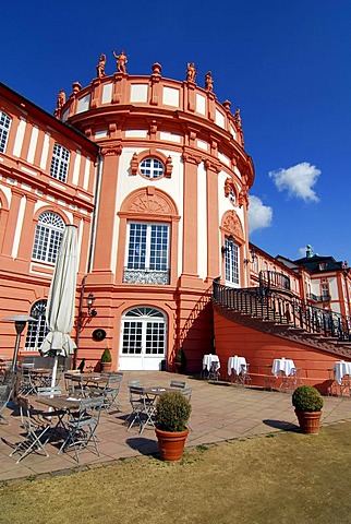 Baroque Biebrich Castle, Wiesbaden-Biebrich, Hesse, Germany, Europe