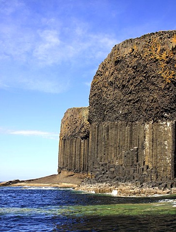 Staffa basalt island, Inner Hebrides island, Scotland, United Kingdom, Europe