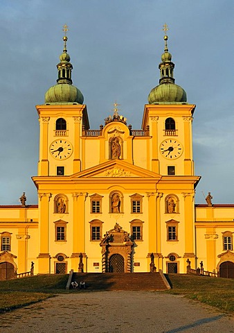 Baroque Basilica Minor, Church of Visitation of Virgin Mary, at Svaty Kopecek near Olomouc, Czech Republic, Europe