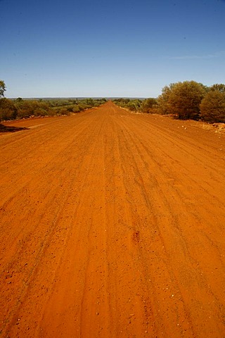 Dirt road in the Australian Outback, Australia