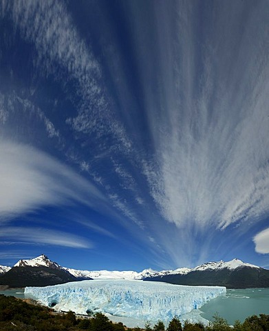 Perito Moreno Glacier with cloud formation, Patagonia, Argentina, South America