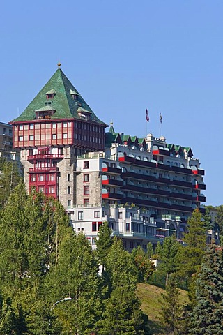 Palace Hotel, luxury hotel, St. Moritz, Upper Engadine, Engadine, Grisons, Switzerland, Europe