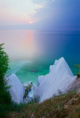 Sunrise at Wissower Klinken on Ruegen Island ,  Mecklenburg-Western Pomerania, Germany