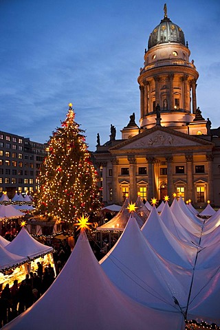 Christmas market on Gendarmenmarkt, Berlin, Germany, Europe