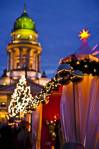 Christmas market on Gendarmenmarkt, Berlin, Germany, Europe