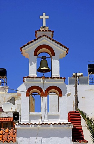 Church tower, Ierapetra, Crete, Greece, Europe