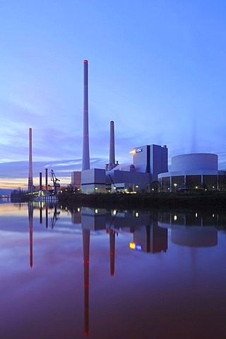 Altbach combined heat and power plant, Baden-Wuerttemberg, Germany, Europe