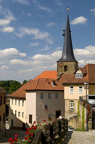 Parish Church of St. Lawrence on the Oberen Markt in Thurnau, Franconian Switzerland, Franconia, Bavaria, Germany, Europe